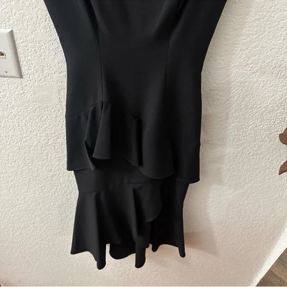 New Black Halo Barbados Slip Dress Ruffle Hem Black dress
size 0 - Picture 9 of 11